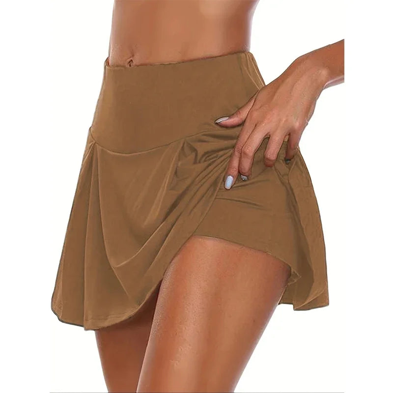 Skort Y2K Mujer Cintura Alta