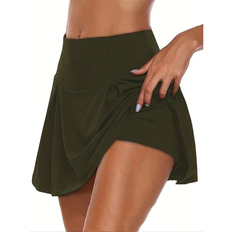 Skort Y2K Mujer Cintura Alta