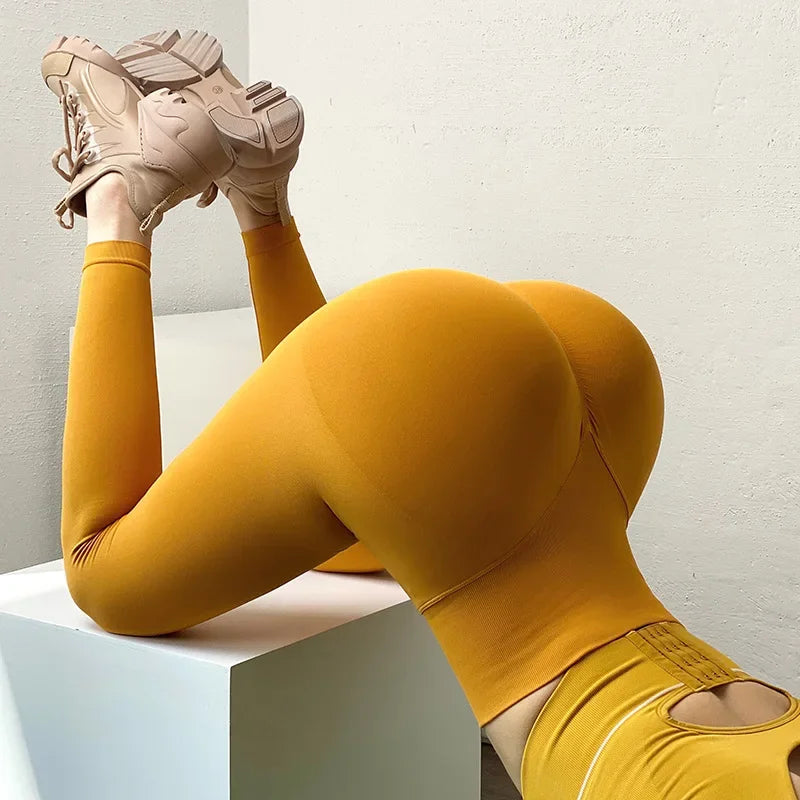 Leggings Mujer Cintura Alta Sin Costuras