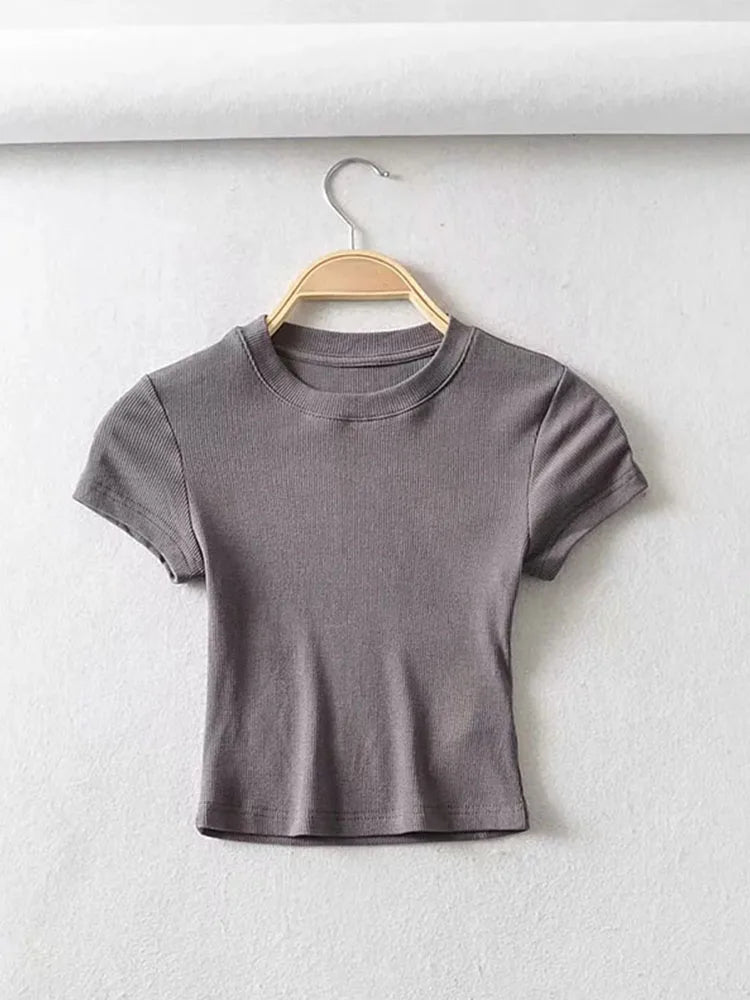 Crop Top Slim Mujer Verano