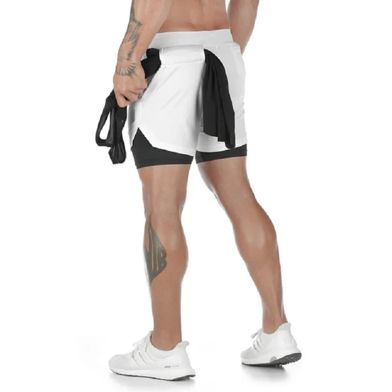 Short Deportivo Hombre 2 en 1 Camuflado Secado Rápido
