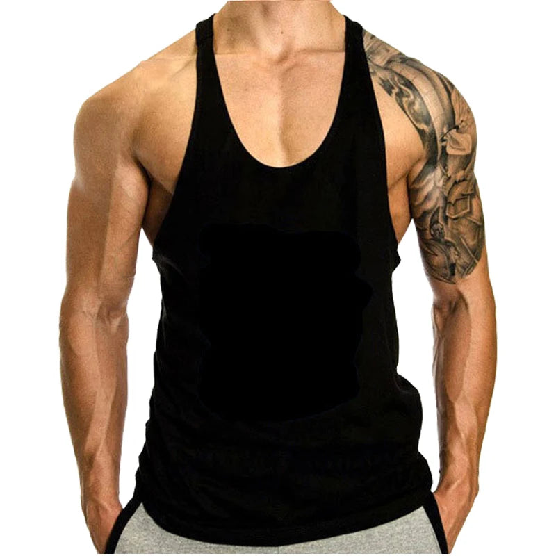 Playera sin mangas tipo stringer para hombre