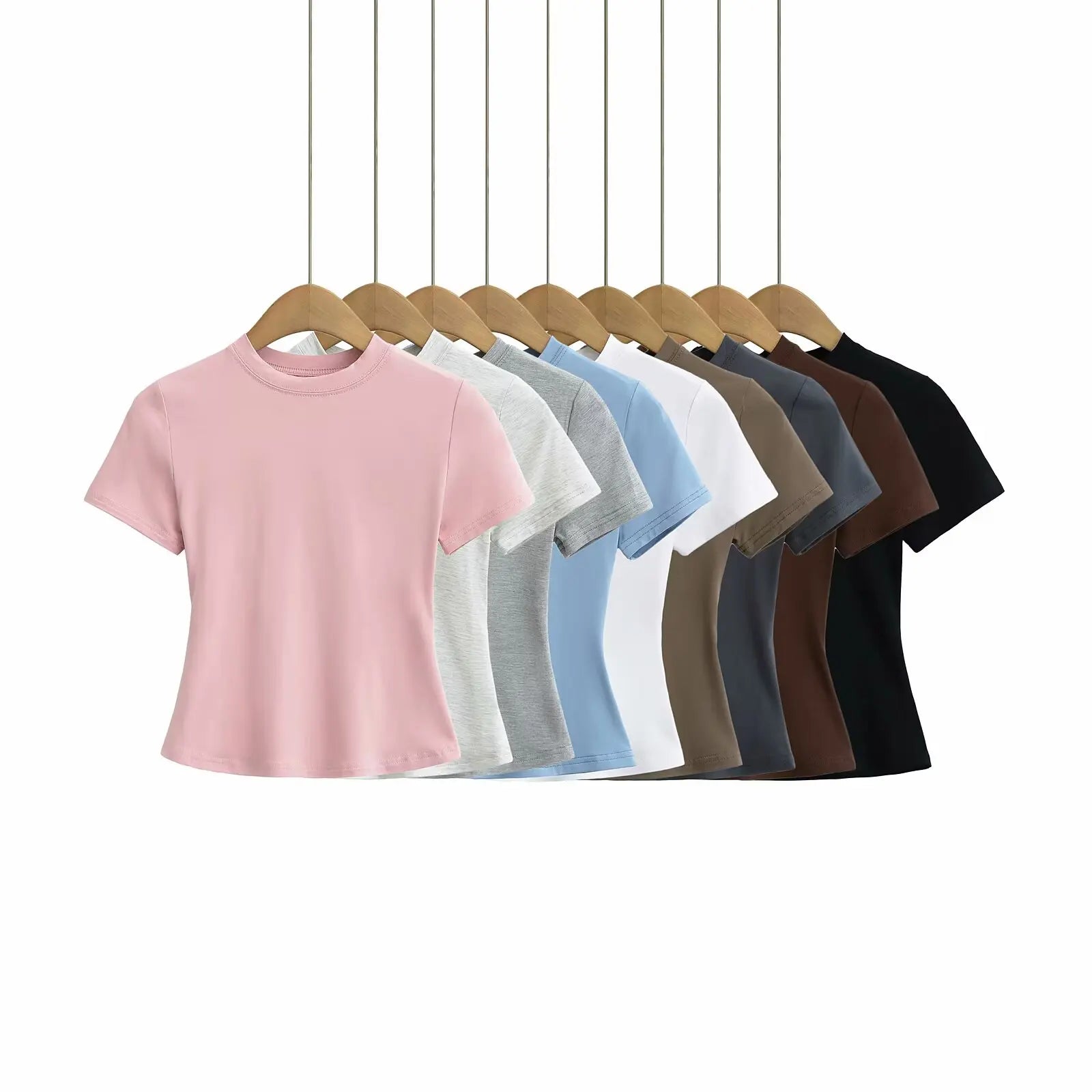 Playera Casual Mujer Slim Fit Manga Corta – Estilo Y2K