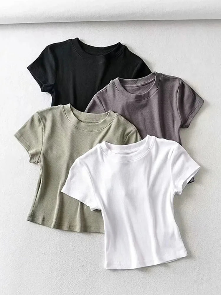 Crop Top Slim Mujer Verano
