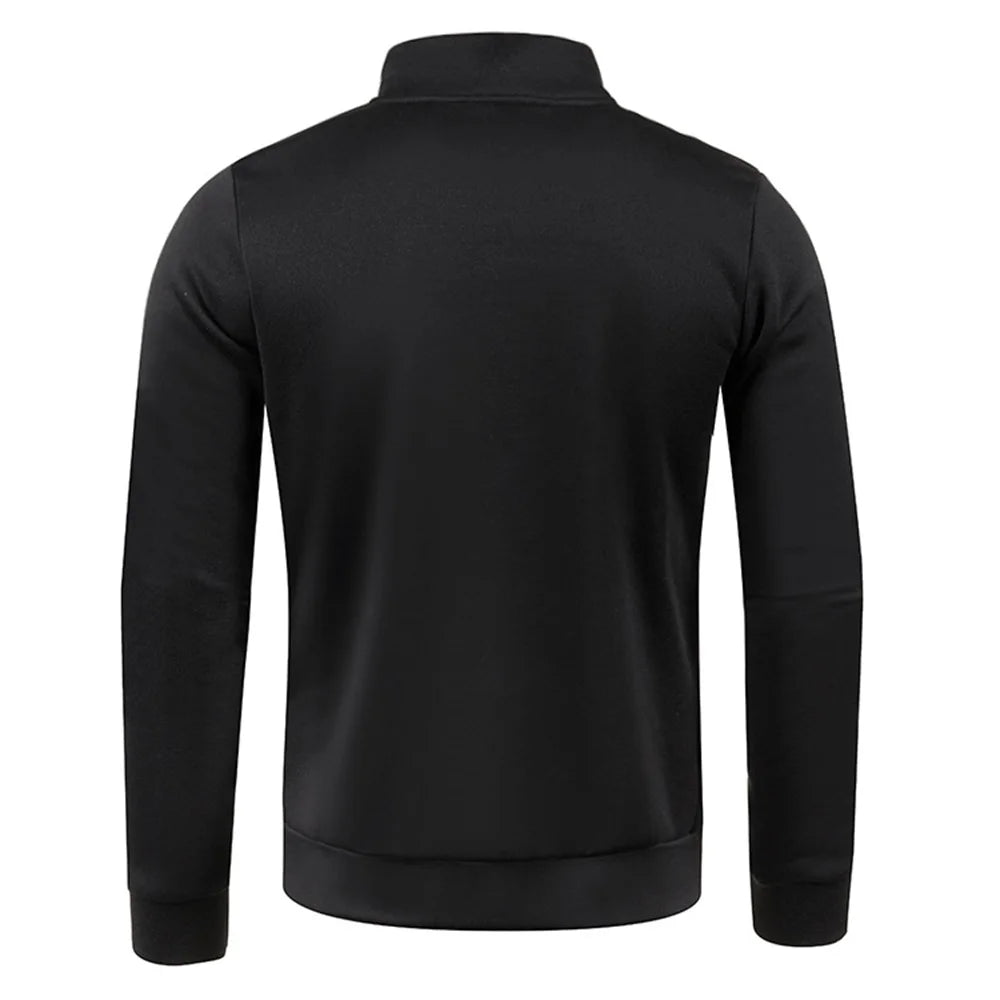 Sudadera gruesa con media cremallera para hombre