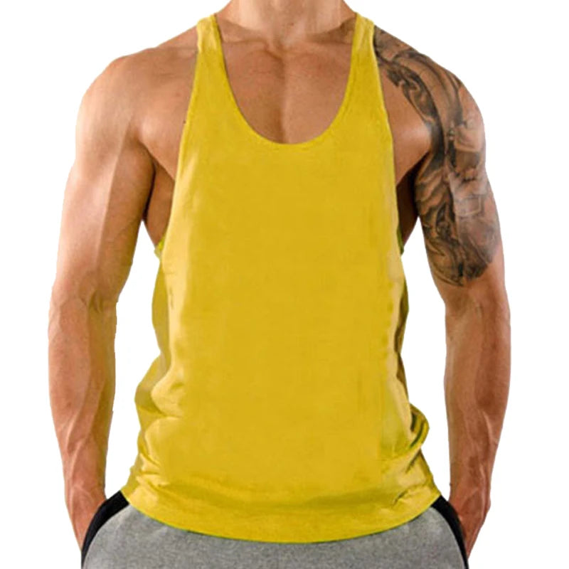 Playera sin mangas tipo stringer para hombre