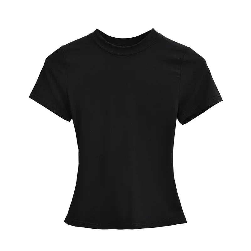 Playera Casual Mujer Slim Fit Manga Corta – Estilo Y2K