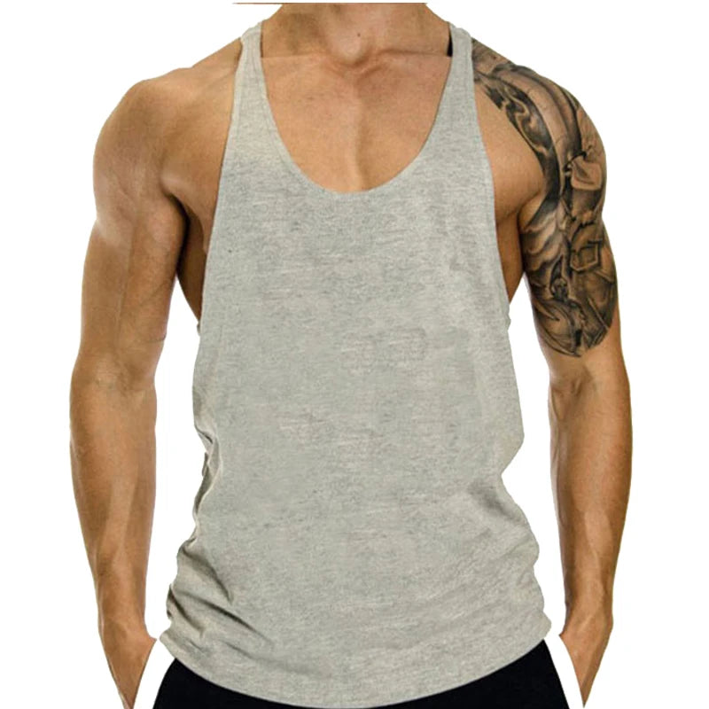 Playera sin mangas tipo stringer para hombre