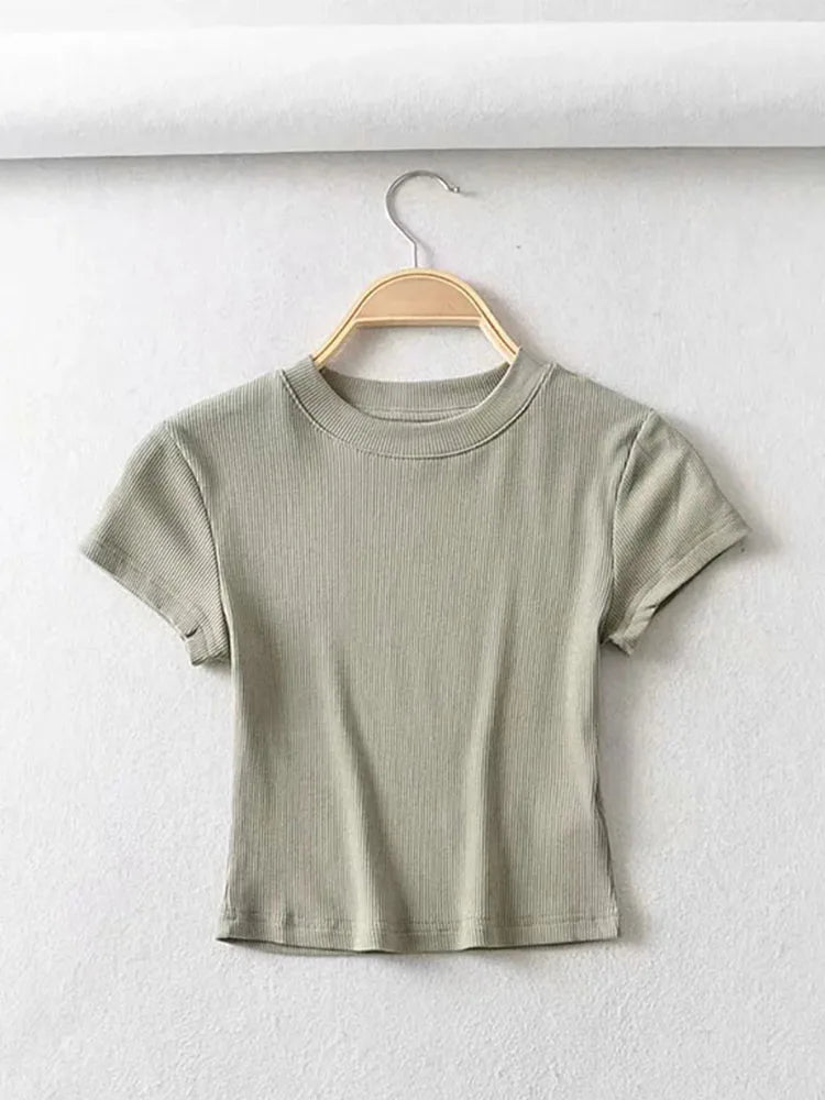 Crop Top Slim Mujer Verano