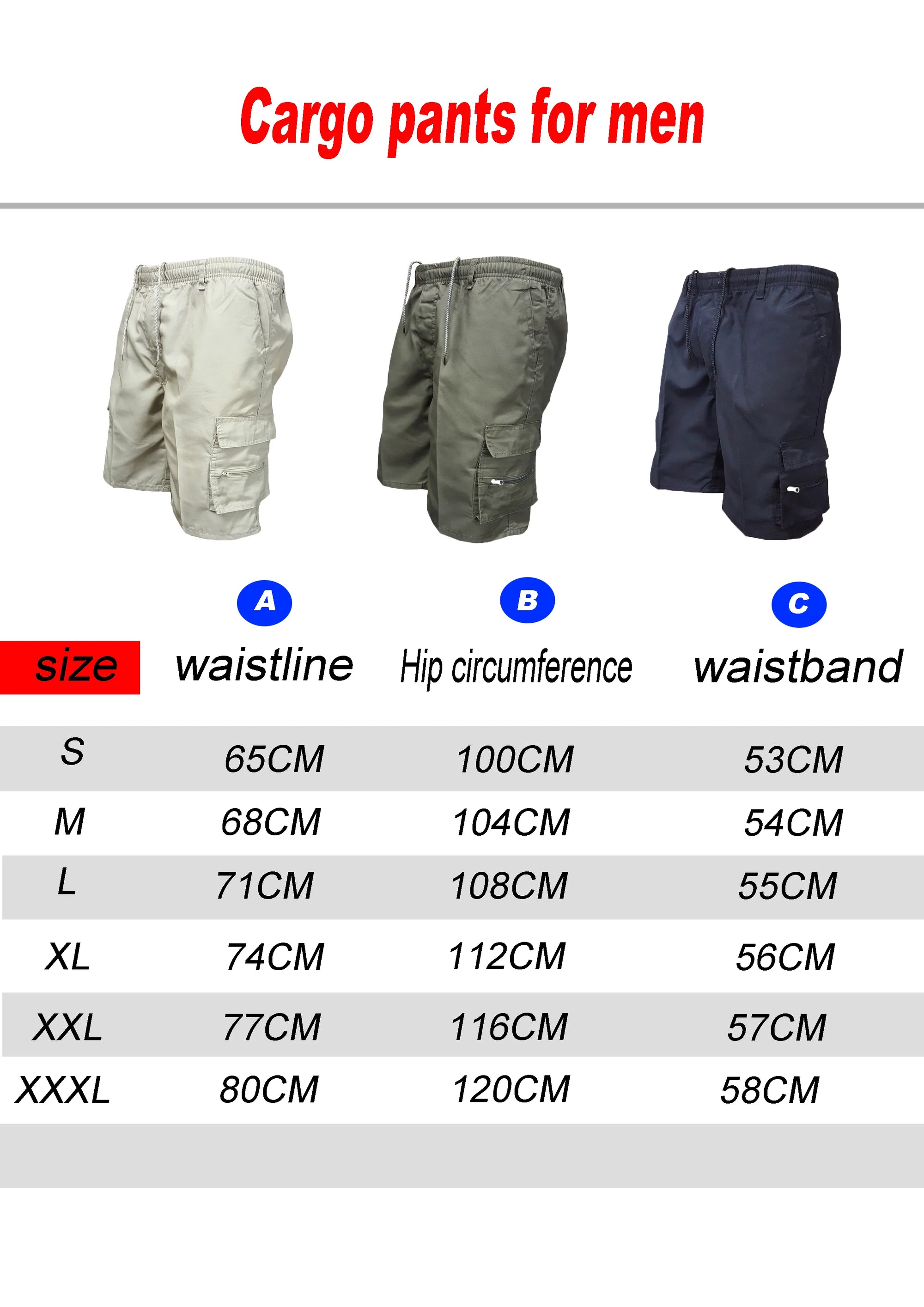 Shorts cargo para hombre