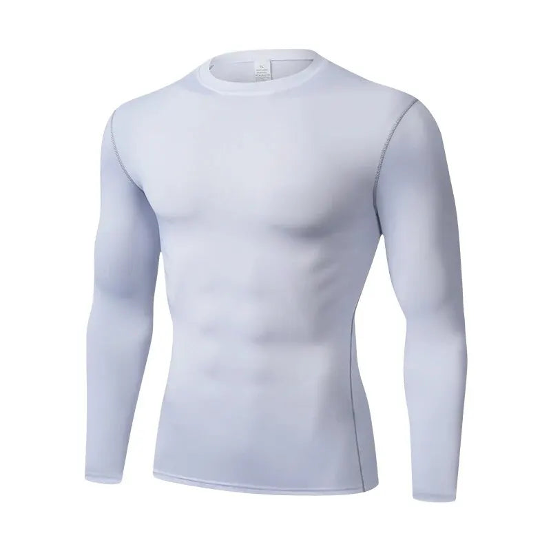 Playera compresiva manga larga para hombre