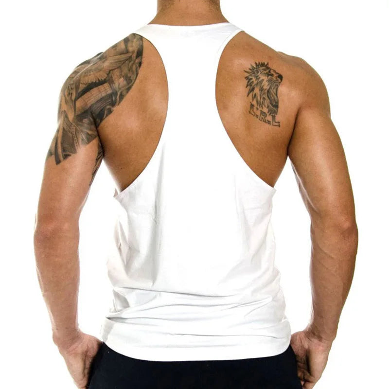 Playera sin mangas tipo stringer para hombre