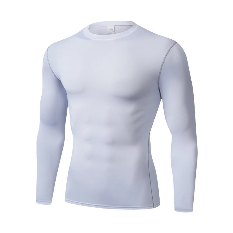 Playera compresiva manga larga para hombre