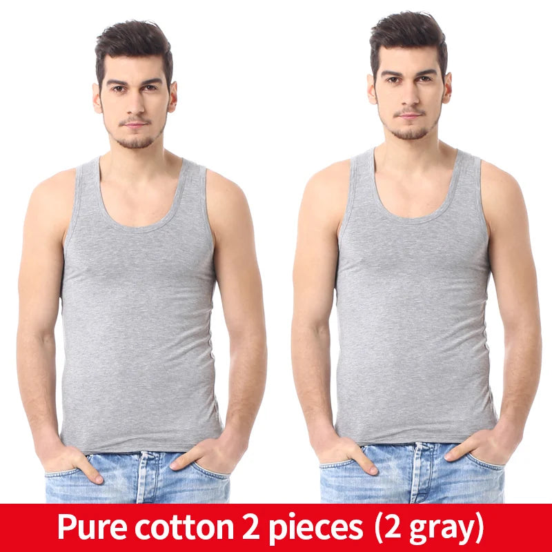 Camiseta básica de algodón para hombre