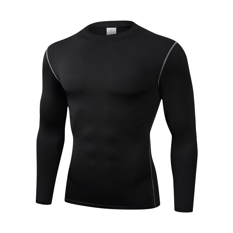 Playera compresiva manga larga para hombre